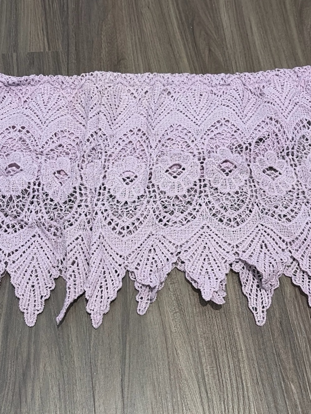 Lavender Lace Strapless Top